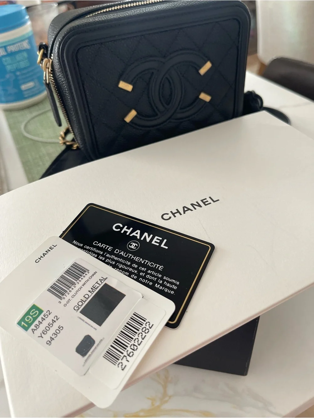 CHANEL compact crossbody
